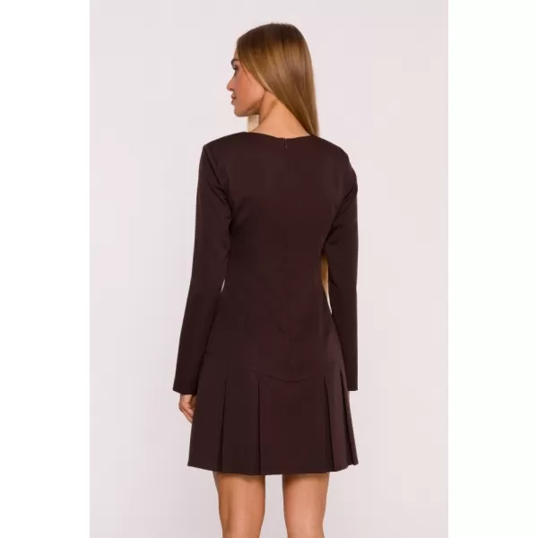  Dámské šaty MOE M872 BROWN 