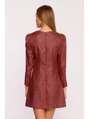 Dámské šaty MOE M870 MAROON