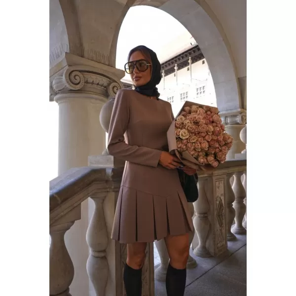  Dámské šaty MOE M872 MOCCA 