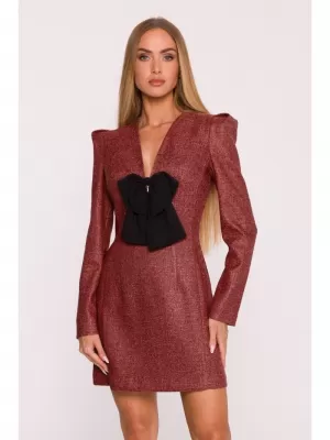 Dámské šaty MOE M869 MAROON