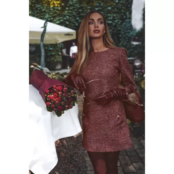  Dámské šaty MOE M870 MAROON 