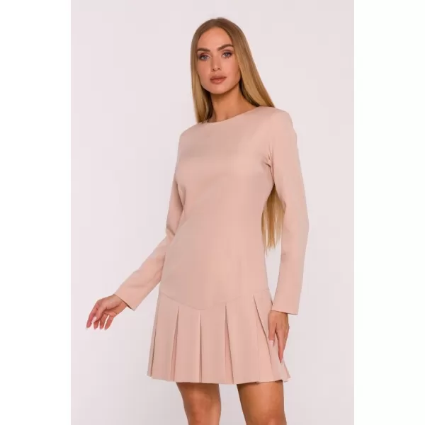  Dámské šaty MOE M872 BEIGE 