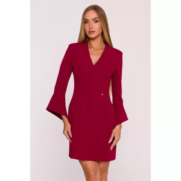  Dámské šaty MOE M876 MAROON 