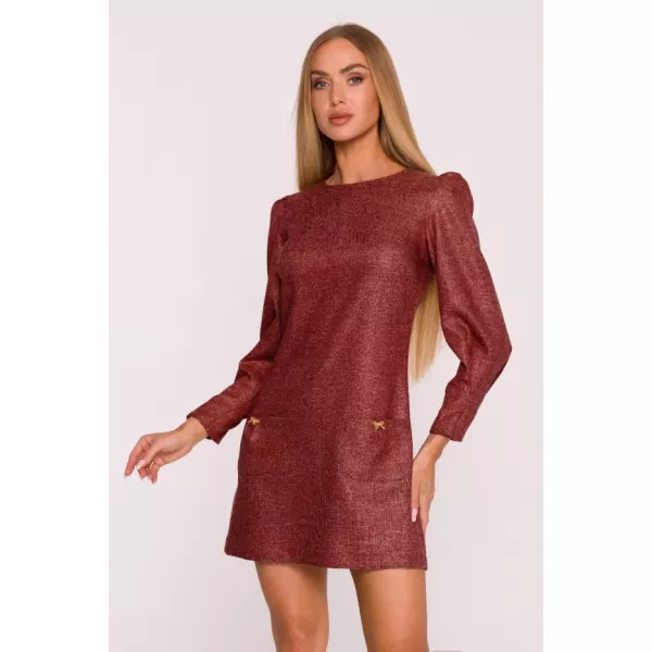  Dámské šaty MOE M870 MAROON 