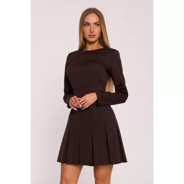  Dámské šaty MOE M872 BROWN 