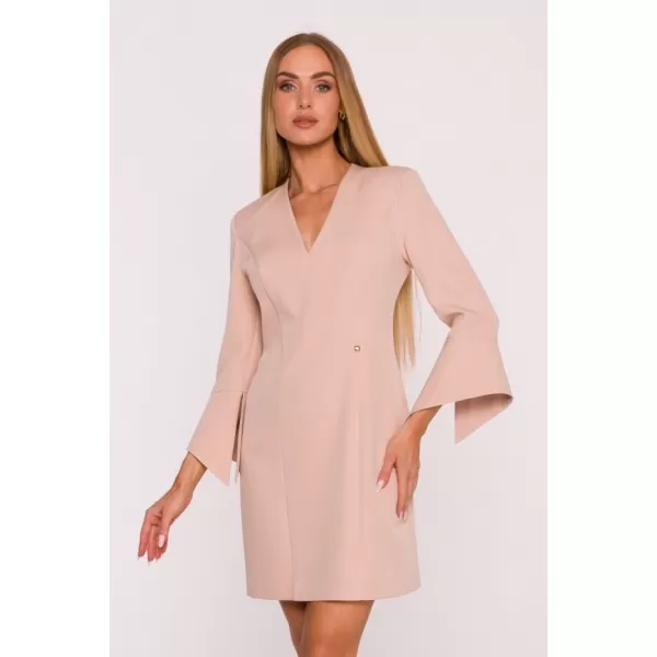  Dámské šaty MOE M876 BEIGE 