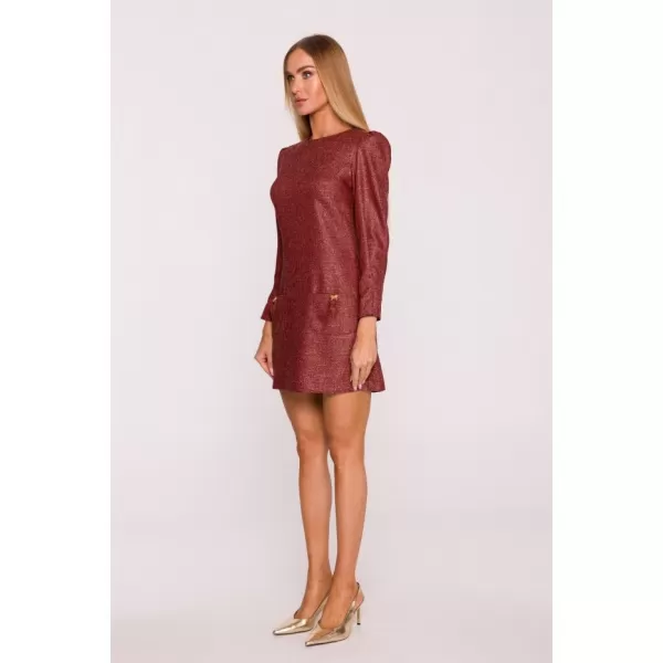  Dámské šaty MOE M870 MAROON 