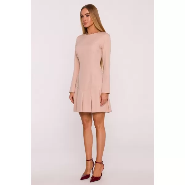  Dámské šaty MOE M872 BEIGE 