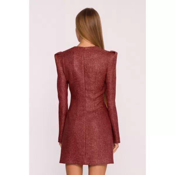  Dámské šaty MOE M869 MAROON 