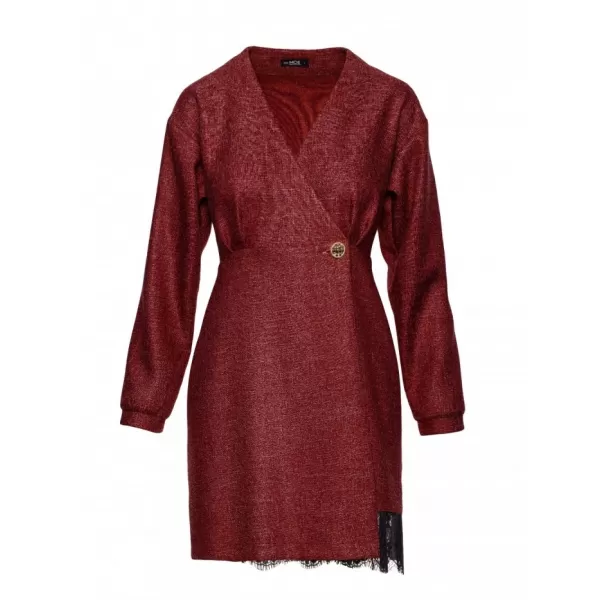  Dámské šaty MOE M871 MAROON 
