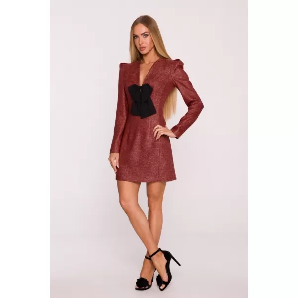  Dámské šaty MOE M869 MAROON 