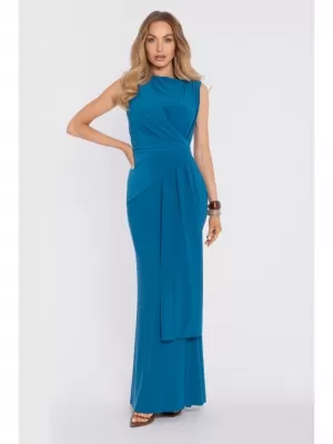 Dámské šaty MOE M913 OCEAN BLUE