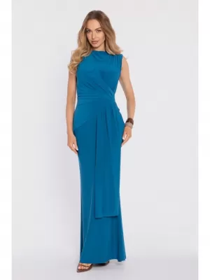 Dámské šaty MOE M913 OCEAN BLUE
