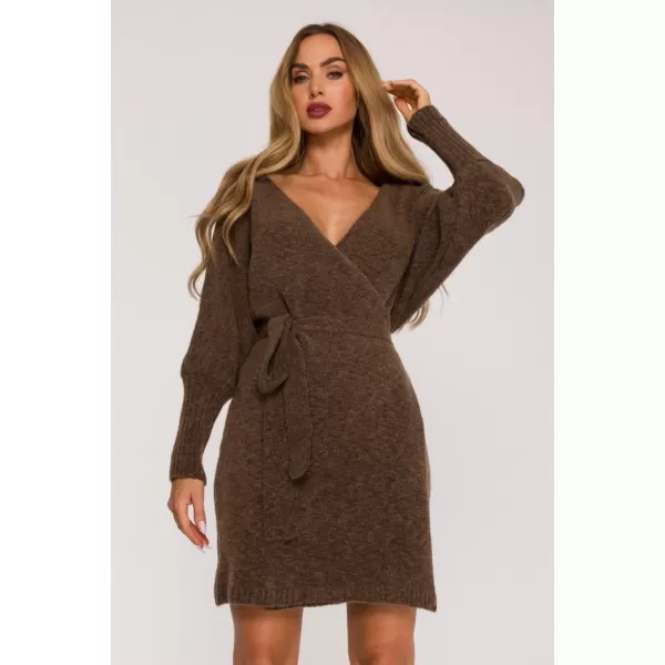  Dámské šaty MOE M631 CARAMEL 