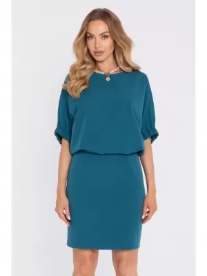 Dámské šaty MOE M904 OCEAN BLUE