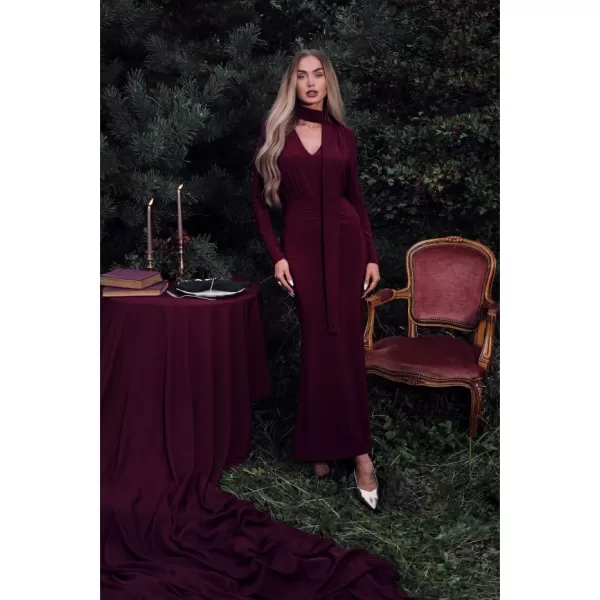  Dámské šaty MOE M891 MAROON 