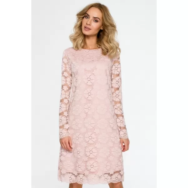  Dámské šaty MOE M406 PINK 