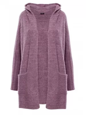 Dámský cardigan MOE M556 FIALOVÁ