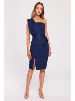 Dámské šaty MOE M673 NAVY BLUE