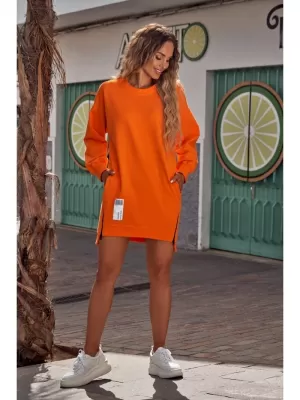 Dámská mikina MOE M676 ORANGE