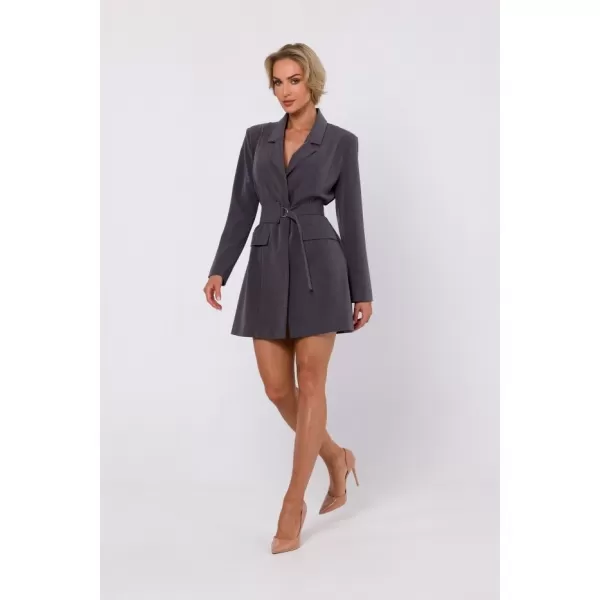 Dámské šaty MOE M749 DARK GREY 