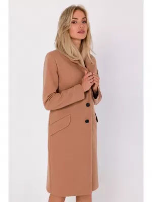 Dámský kabát MOE M758 CAMEL