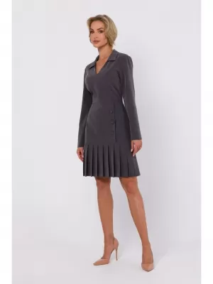 Dámské šaty MOE M752 DARK GREY
