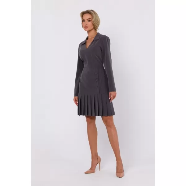  Dámské šaty MOE M752 DARK GREY 