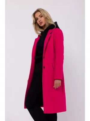 Dámský kabát MOE M758 FUCHSIA