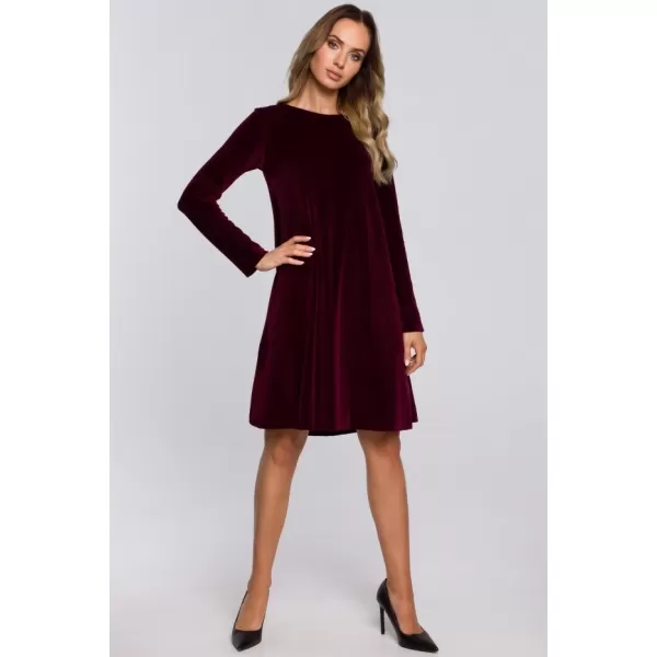  Dámské šaty MOE M566 MAROON 