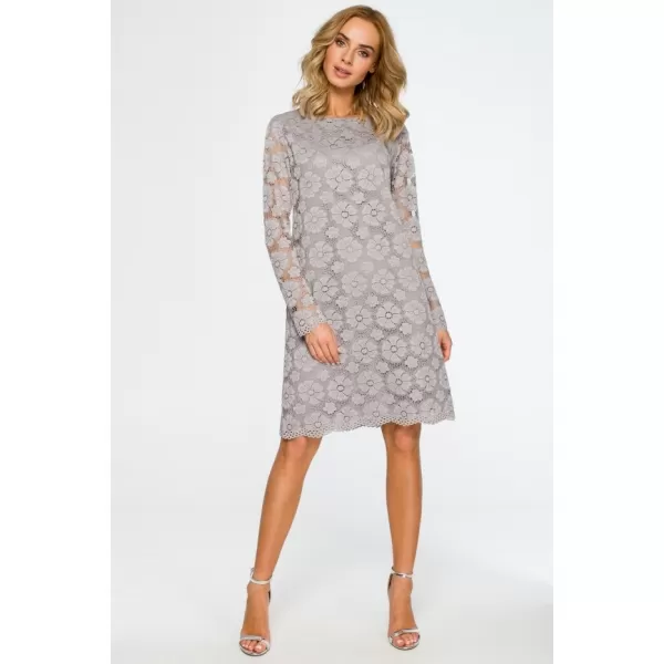  Dámské šaty MOE M406 GREY 