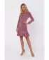 Dámské šaty MOE M765 CREPE PINK