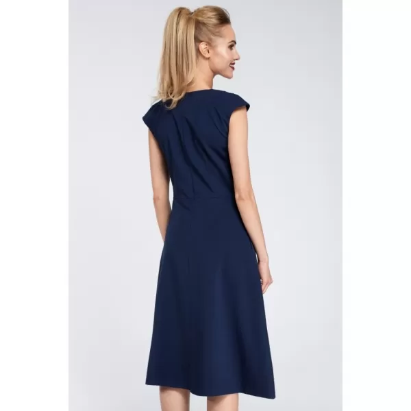  Dámské šaty MOE M296 NAVY BLUE 