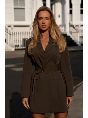 Dámské šaty MOE M749 KHAKI
