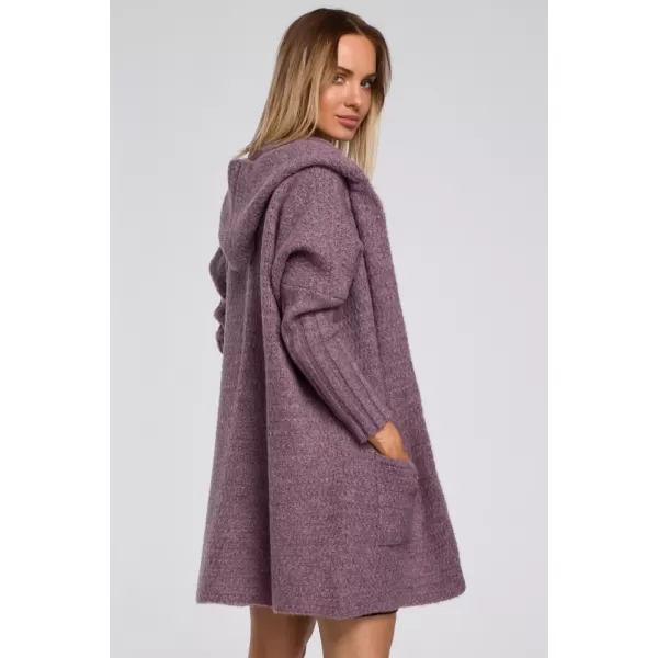  Dámský cardigan MOE M556 FIALOVÁ 