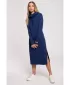 Dámské šaty MOE M622 DEEP BLUE