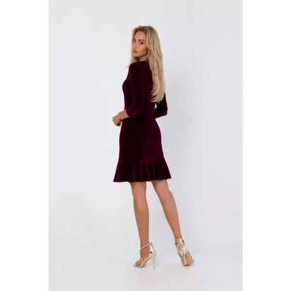  Dámské šaty MOE M765 MAROON 