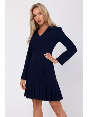 Dámské šaty MOE M752 NAVY BLUE