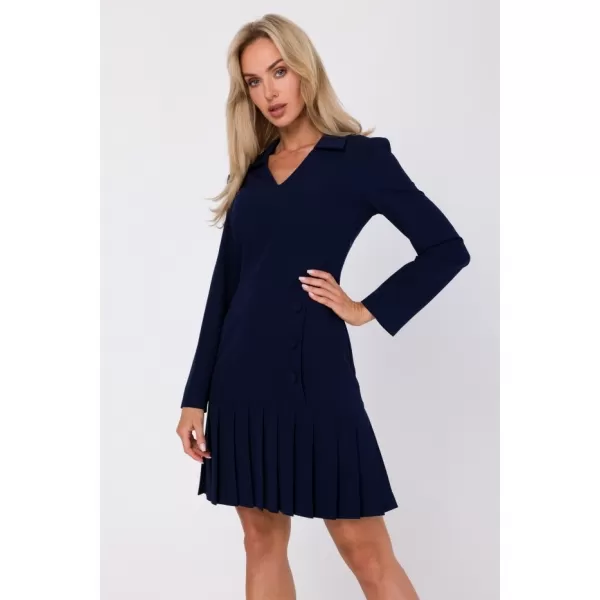  Dámské šaty MOE M752 NAVY BLUE 