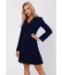 Dámské šaty MOE M752 NAVY BLUE