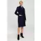 Dámský kabát MOE M708 NAVY BLUE