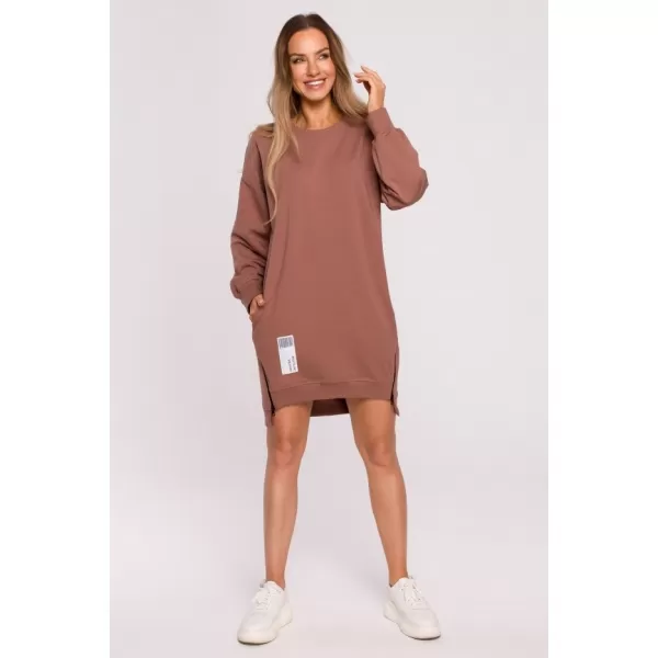  Dámská mikina MOE M676 CHOCOLATE 