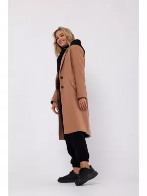 Dámský kabát MOE M758 CAMEL