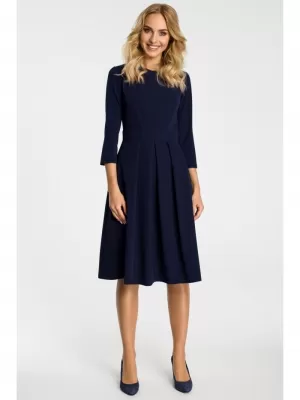 Dámské šaty MOE M335 NAVY BLUE