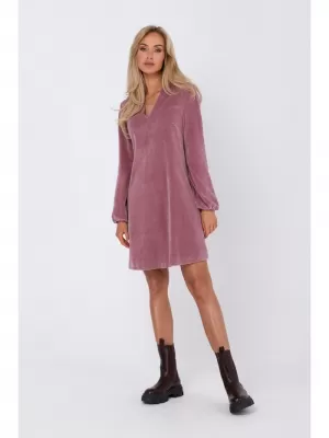 Dámské šaty MOE M767 CREPE PINK