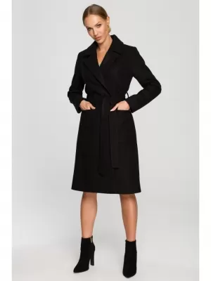 Dámský kabát MOE M708 BLACK