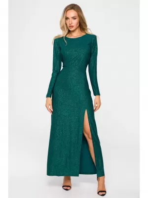 Dámské šaty MOE M719 EMERALD