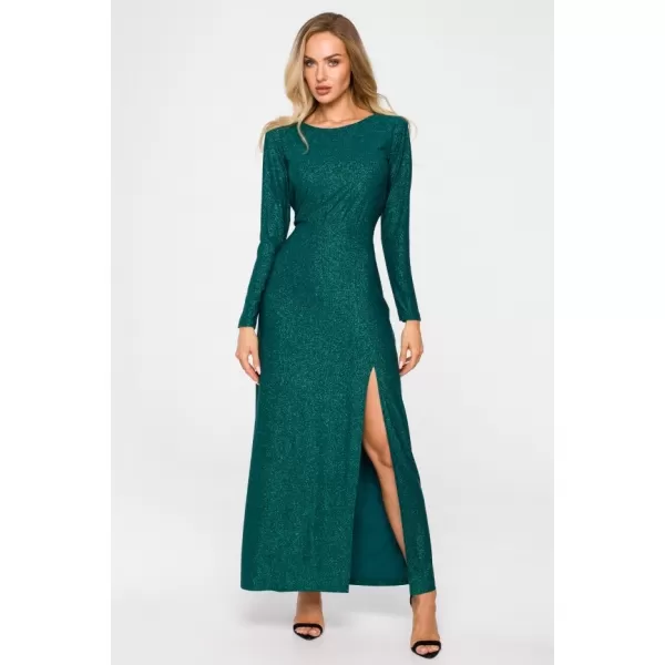  Dámské šaty MOE M719 EMERALD 