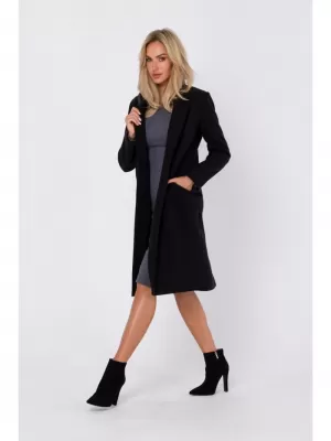 Dámský kabát MOE M758 BLACK