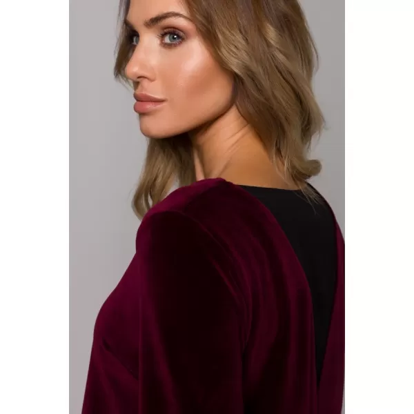  Dámské šaty MOE M566 MAROON 